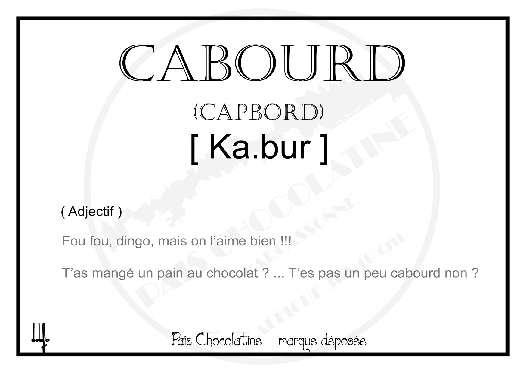 Cabourd – L’Adjectif Loufoque et Attachant