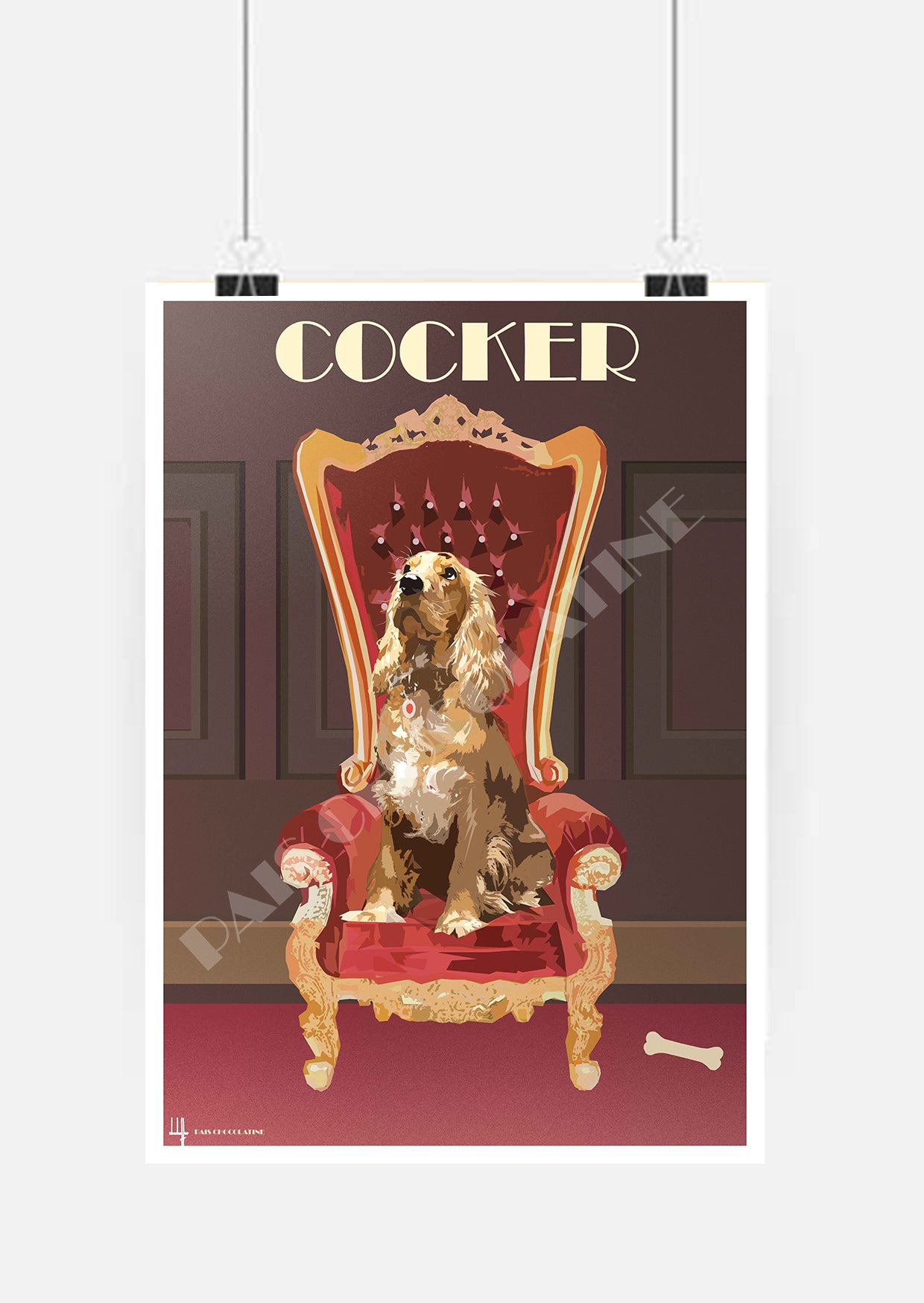 Affiche COCKER – L’élégance canine