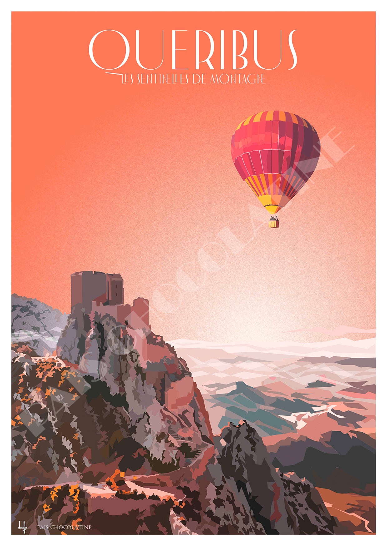 🏰 Quéribus – The Castle Suspended between Heaven and Earth 🌅🎈